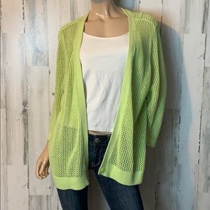 Cj Banks Green Cardigan